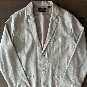 Saks Fifth Avenue Beige Linen Blazer